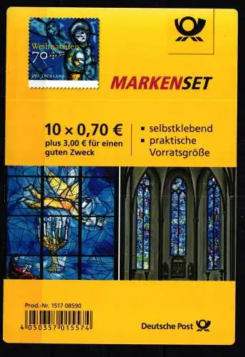 BRD Bund MH 112 postfrisch Markenheftchen / Weihachten #KR604