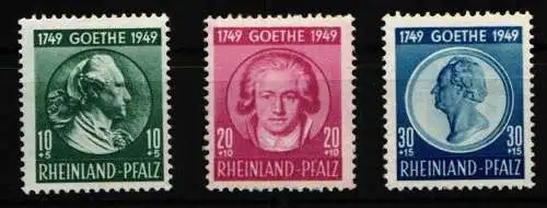 Französische Zone Rheinland Pfalz 46-48 postfrisch #NU685