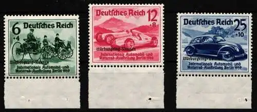 Deutsches Reich 695-697 postfrisch vom Seitenrand #NU672