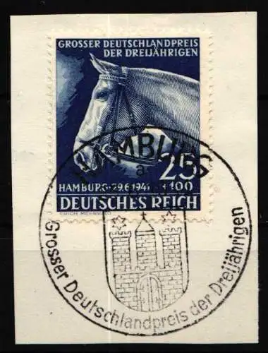 Deutsches Reich 779 gestempelt auf Briefstück mit Sonderstempel #NU693