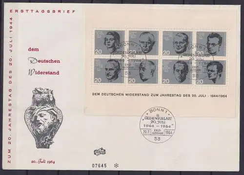 BRD Bund Block 3 als Ersttagsbrief #NU803