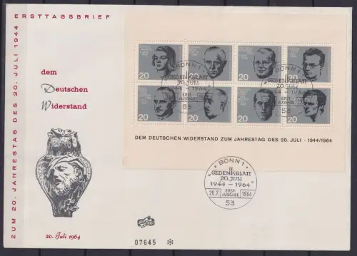 BRD Bund Block 3 als Ersttagsbrief #NU803