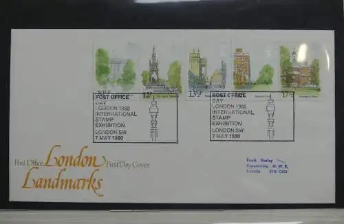 Großbritannien von 1976-1982 ** besammelt im Lindner Vordruck #LZ350