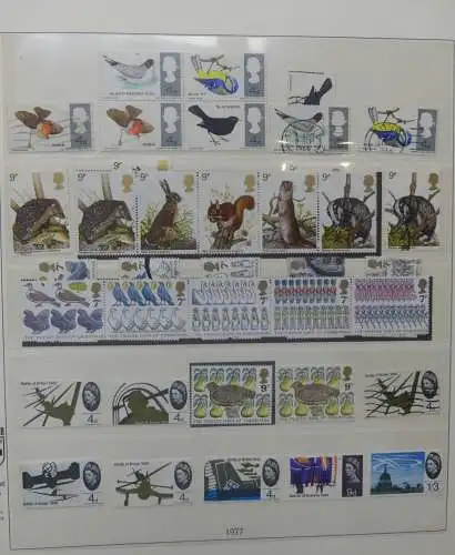 Großbritannien von 1976-1982 ** besammelt im Lindner Vordruck #LZ350
