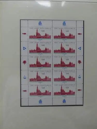 BRD Bund Vordruck 10er Bögen 2000-2001 im Lindner Binder #LZ372