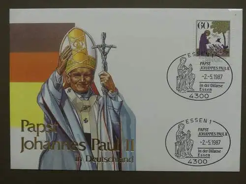 Motiv Papst mit FDCs und ** Marken der Länder im Einsteck-Album #LZ366