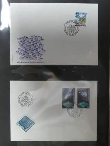 Liechtenstein Sammlung FDCs auf selbstgestalteten Seiten in 2 Binder #LZ370