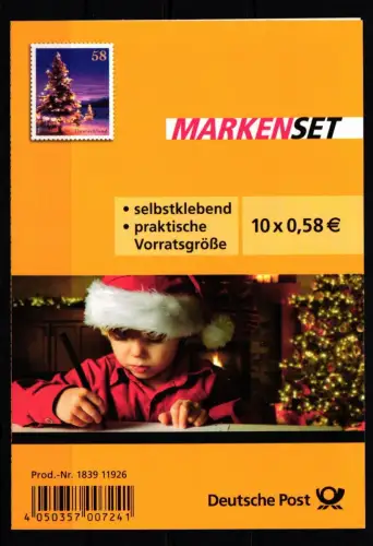 BRD Bund MH 95 gestempelt Markenheftchen #KA782