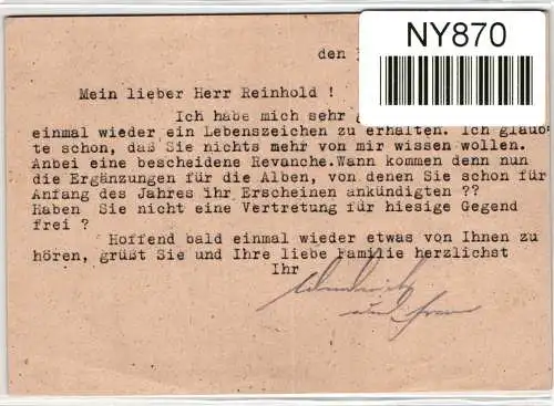 Alliierte Besetzung P965 als Ganzsache Sowj. Zone Zehnfach #NY870