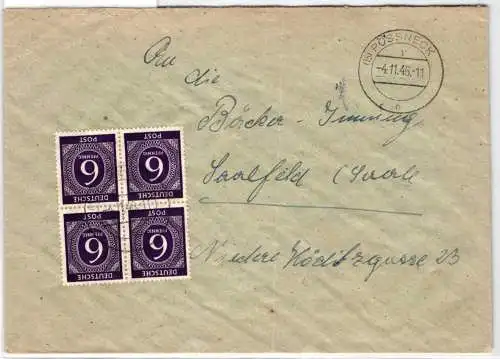 Alliierte Besetzung 916 auf Brief Inlandsbrief #NY898