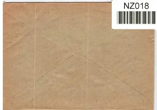 Alliierte Besetzung ZF 5a auf Brief Brit. Am. Zone ZF #NZ018