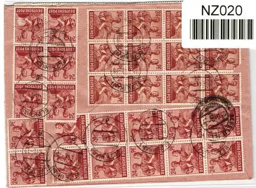 Alliierte Besetzung 947,951 auf Brief Brit. Am. Zone ZF #NZ020
