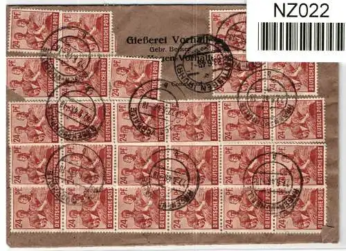 Alliierte Besetzung 949,951 auf Brief Brit. Am. Zone ZF #NZ022