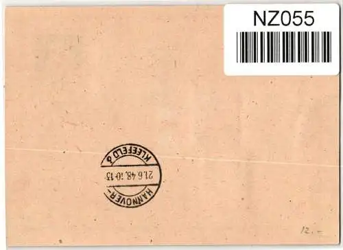 Alliierte Besetzung P 965,926 u.a. als Ganzsache Brit. Am. Zone ZF #NZ055