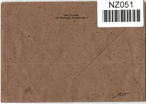 Alliierte Besetzung 924,925932 u.a. auf Brief Brit. Am. Zone ZF #NZ051