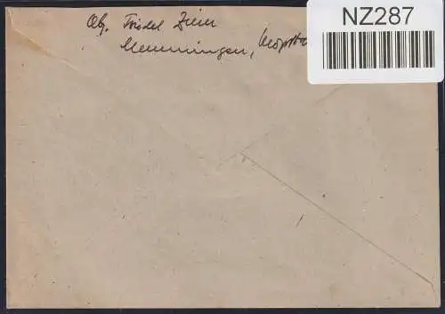 Alliierte Besetzung 953,957,970 auf Brief Am. Brit. Zone ZF #NZ287