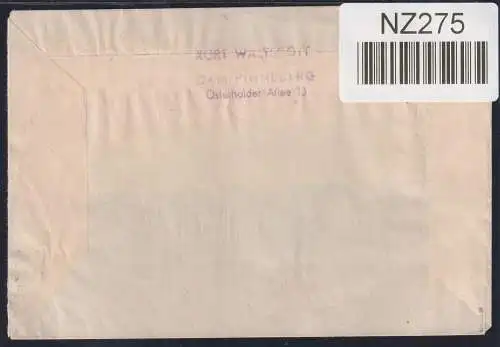 Alliierte Besetzung 944,968,41II auf Brief Am. Brit. Zone ZF #NZ275
