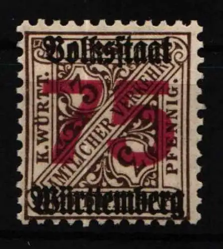 Württemberg Dienstmarken 271 postfrisch #NU893