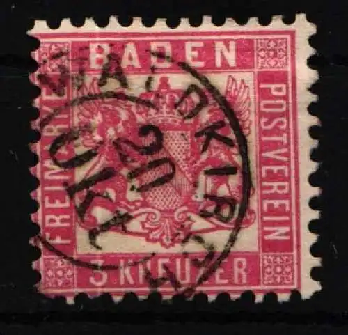 Baden 18 gestempelt Vollstempel #NU921