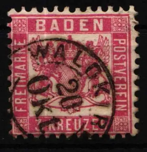 Baden 18 gestempelt Vollstempel #NU909