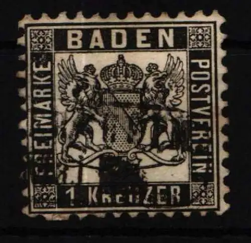 Baden 17 gestempelt #NU936