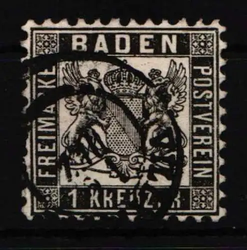 Baden 17 gestempelt #NU944