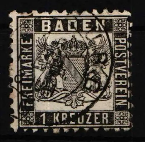 Baden 17 gestempelt #NU935