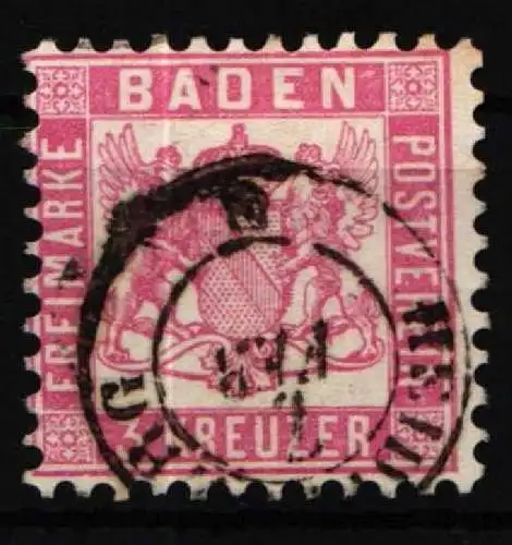 Baden 18 gestempelt Vollstempel #NU924