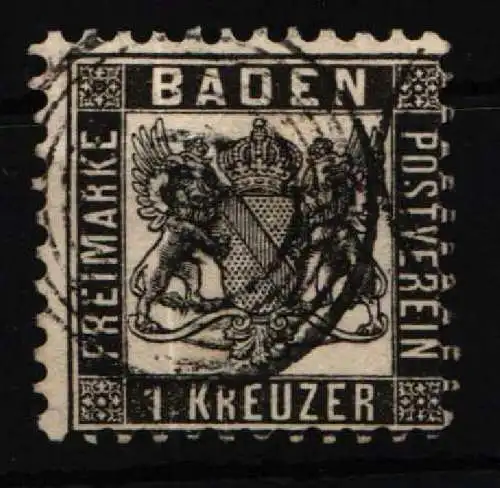 Baden 17 gestempelt #NU946