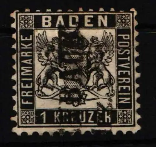 Baden 17 gestempelt #NU938