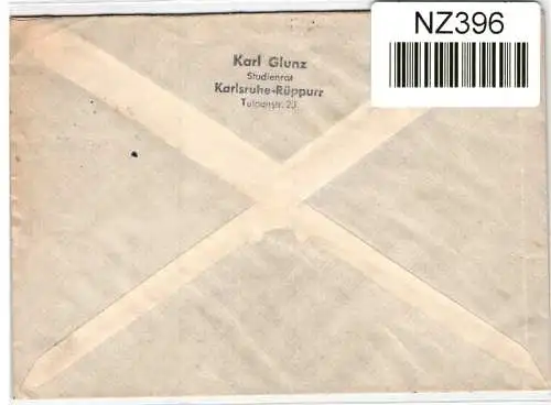 Alliierte Besetzung 921, 922, 952, 957 u.a. auf Brief Am. Brit. Zone ZF #NZ396