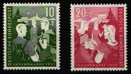 BRD Bund 153-154 ** postfrisch Jugend #NZ490