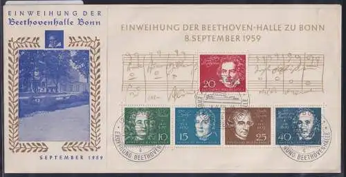 Bund Block 2 als Ersttagsbrief FDC #NZ609