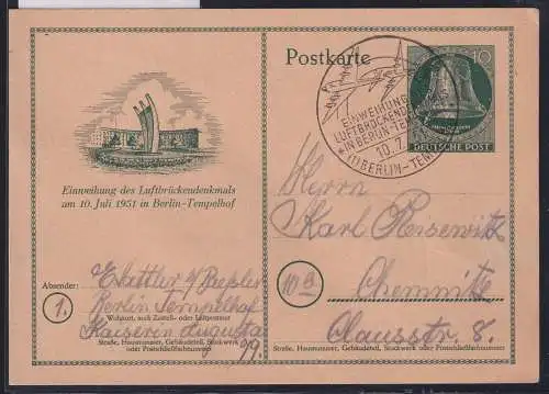 Berlin P 24 als Ganzsache Sonderstempel Berlin #NZ580