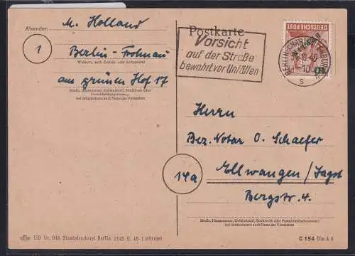 Berlin 65 auf Postkarte #NZ582