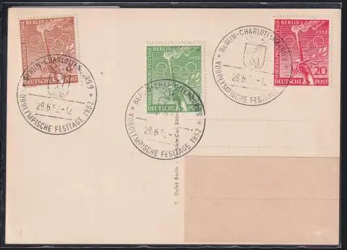 Berlin 88-90 auf Ausstellungskarte Sonderstempel Berlin #NZ579