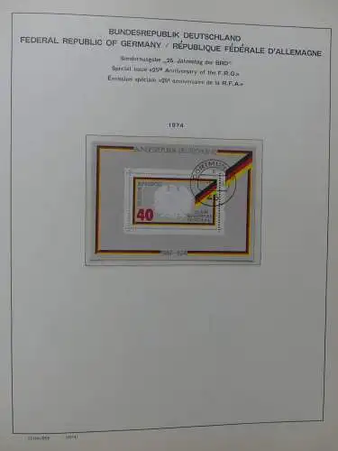 BRD Bund ab Anfängen gestempelt besammelt im Schaubek Album #LZ380