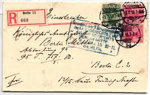 Deutsches Reich 85, 86 auf Brief Berlin- Stempel #NZ629