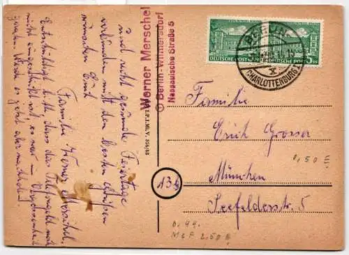 Berlin 44/44 auf Postkarte Ostergrüße #NZ677