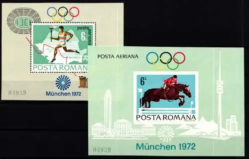 Rumänien Block 93-94 postfrisch Olympiade München 1972 #NW431