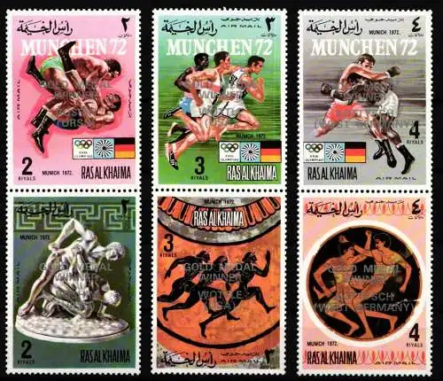 Ras al Khaima 794-799 A postfrisch Olympiade München 1972 #NW461