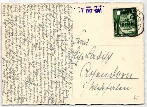 Generalgouvernement 43 auf Postkarte Ansichtskarte #NZ726