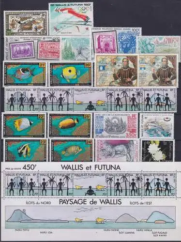 Wallis & Futuna Jahrgang 1992 postfrisch #NV030