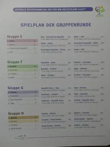 Motiv WM FIFA WM 2006 besammelt im FIFA Binder #LZ453