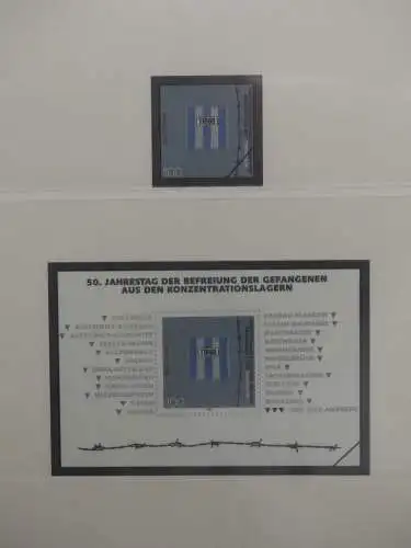 BRD Bund 1995-1997 dual augenscheinlich komplett im Lindner Album #LZ449