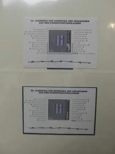 BRD Bund 1995-1997 dual augenscheinlich komplett im Lindner Album #LZ449