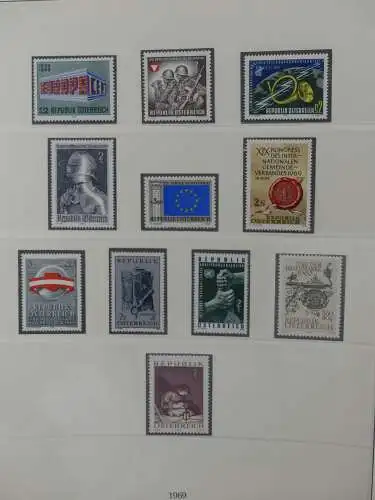 Österreich von 1959-1989 postfrisch besammelt im Lindner Vordruck #LZ444