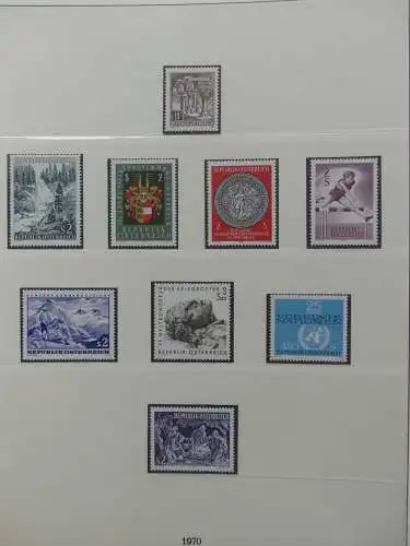 Österreich von 1959-1989 postfrisch besammelt im Lindner Vordruck #LZ444