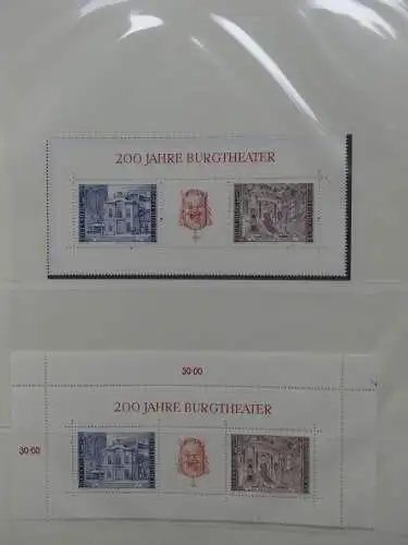 Österreich von 1959-1989 postfrisch besammelt im Lindner Vordruck #LZ444