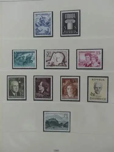 Österreich von 1959-1989 postfrisch besammelt im Lindner Vordruck #LZ444